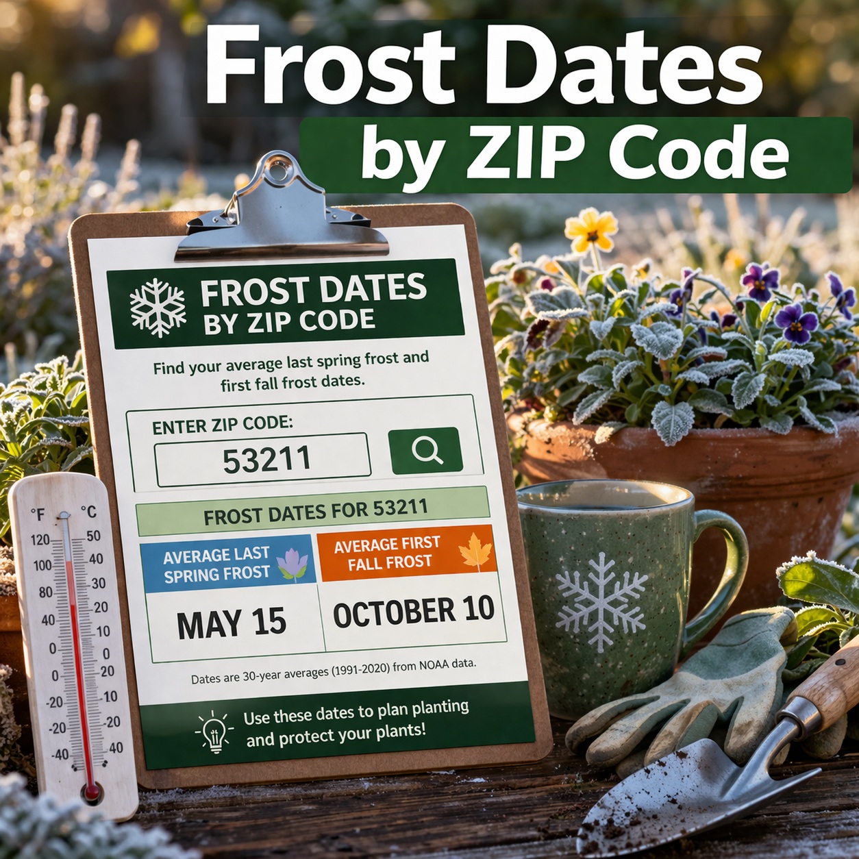 Frost Dates by ZIP Code