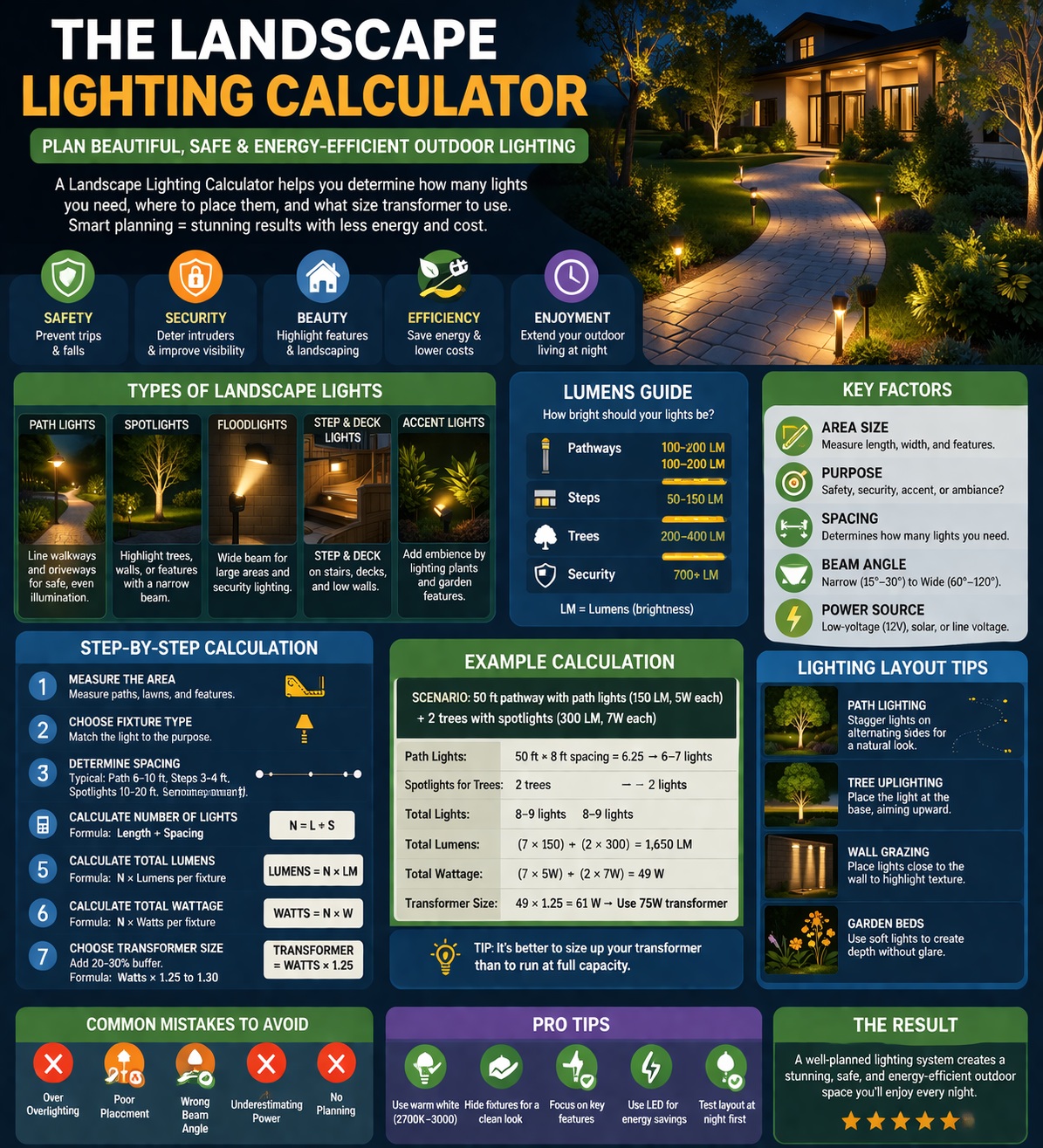 Landscape Lighting Calculator tool