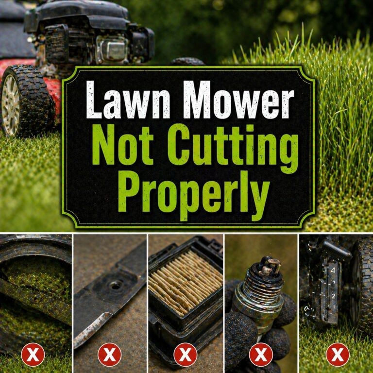 Lawn Mower Not Cutting Properly: Reasons and Fixes