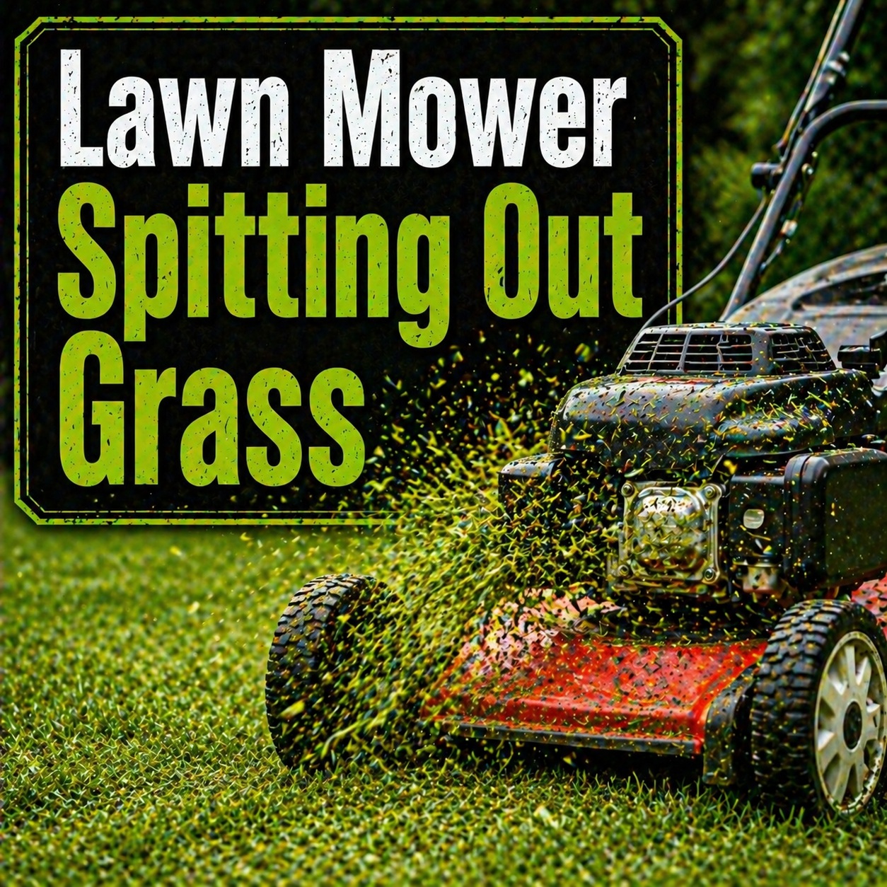 Lawn Mower Spitting Out Grass Reasons and Fixes
