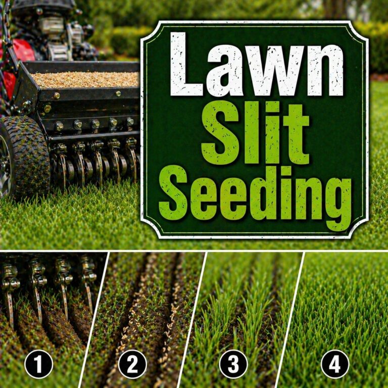Lawn Slit Seeding