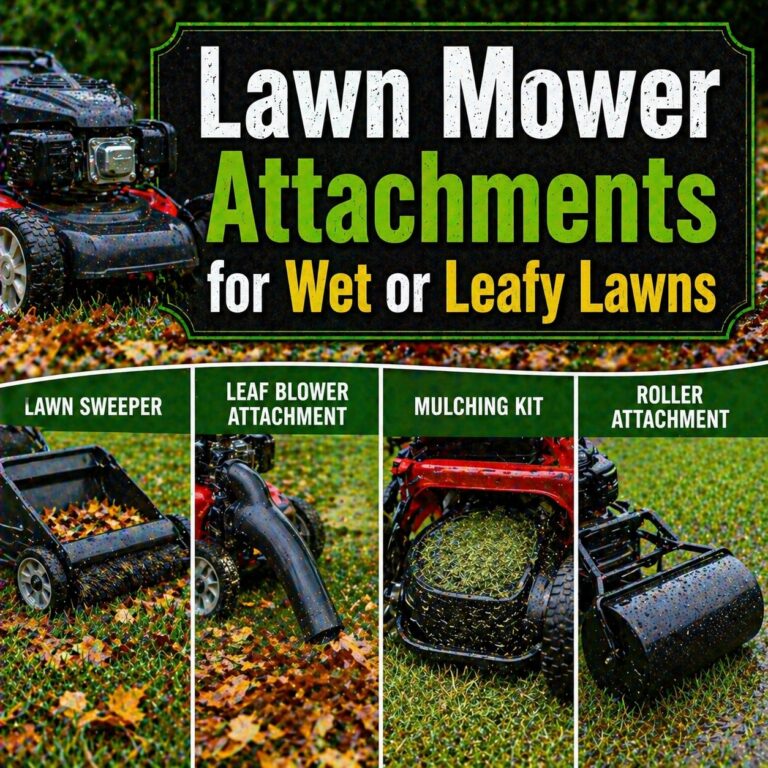 Mower Attachments for Wet or Leafy Lawns