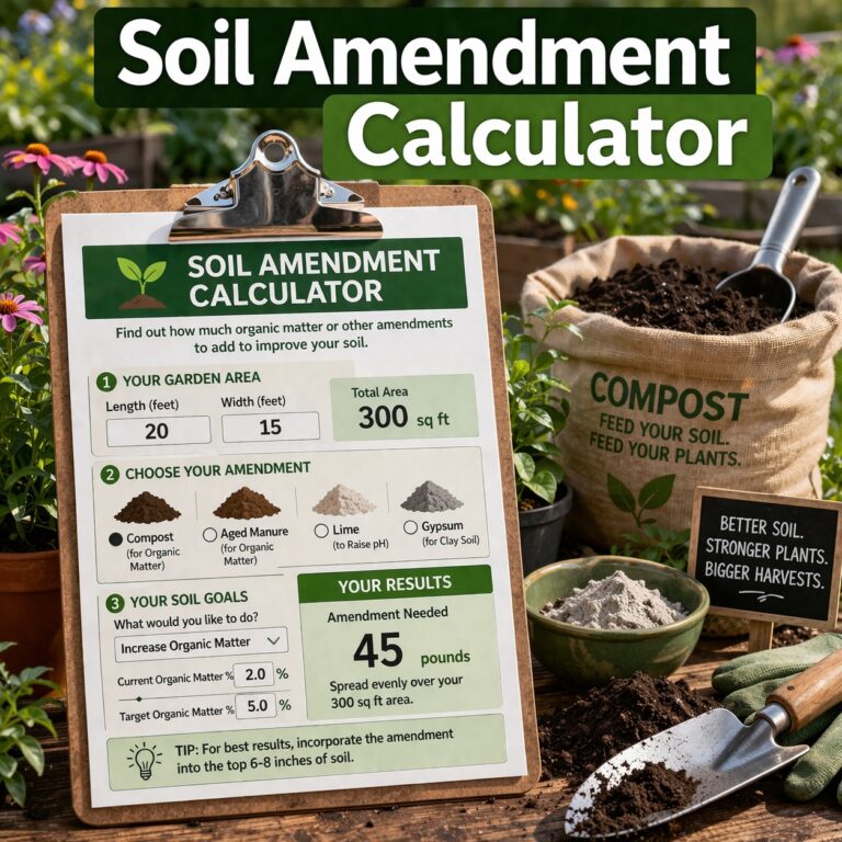 Soil Amendment Calculator: How to Read Your Soil Test and Fix Your Dirt