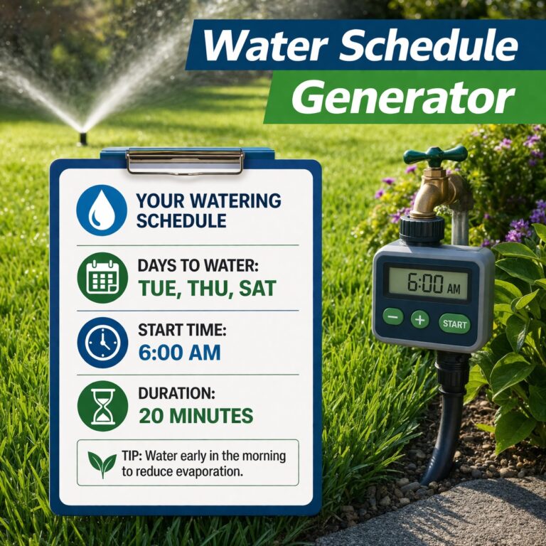 Water Schedule Generator