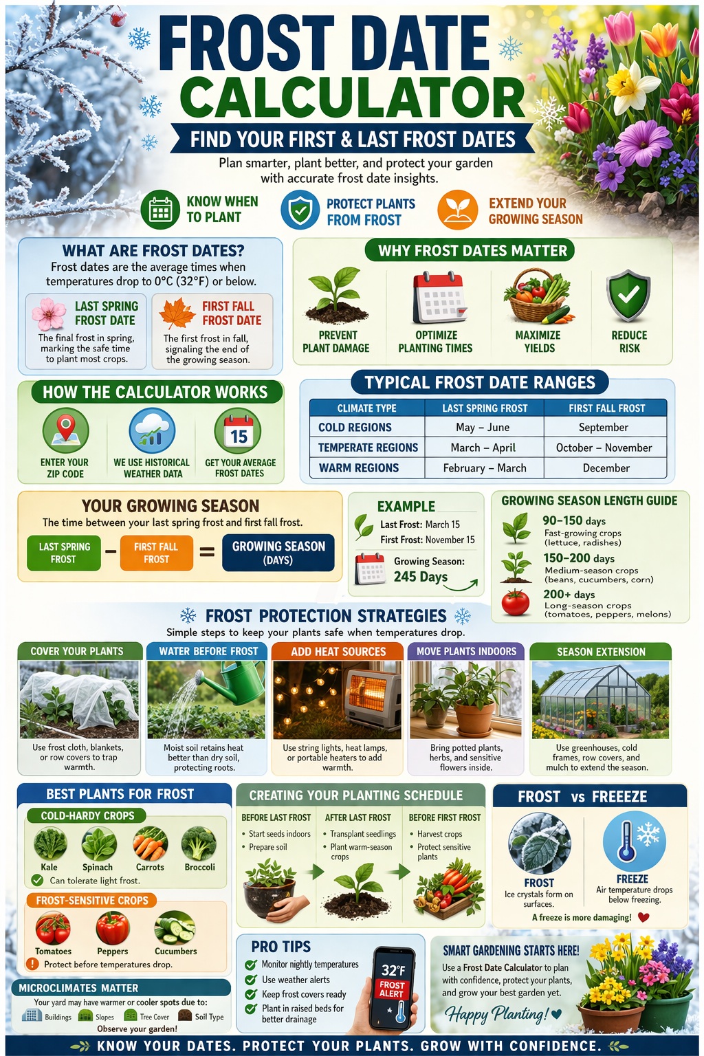 Frost Date Calculator: Find Your First & Last Frost Dates
