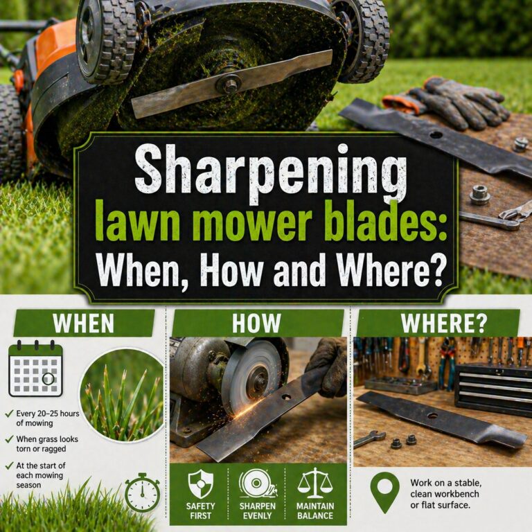 Lawn Mower Blades Sharpening Guide: When, How And Where?